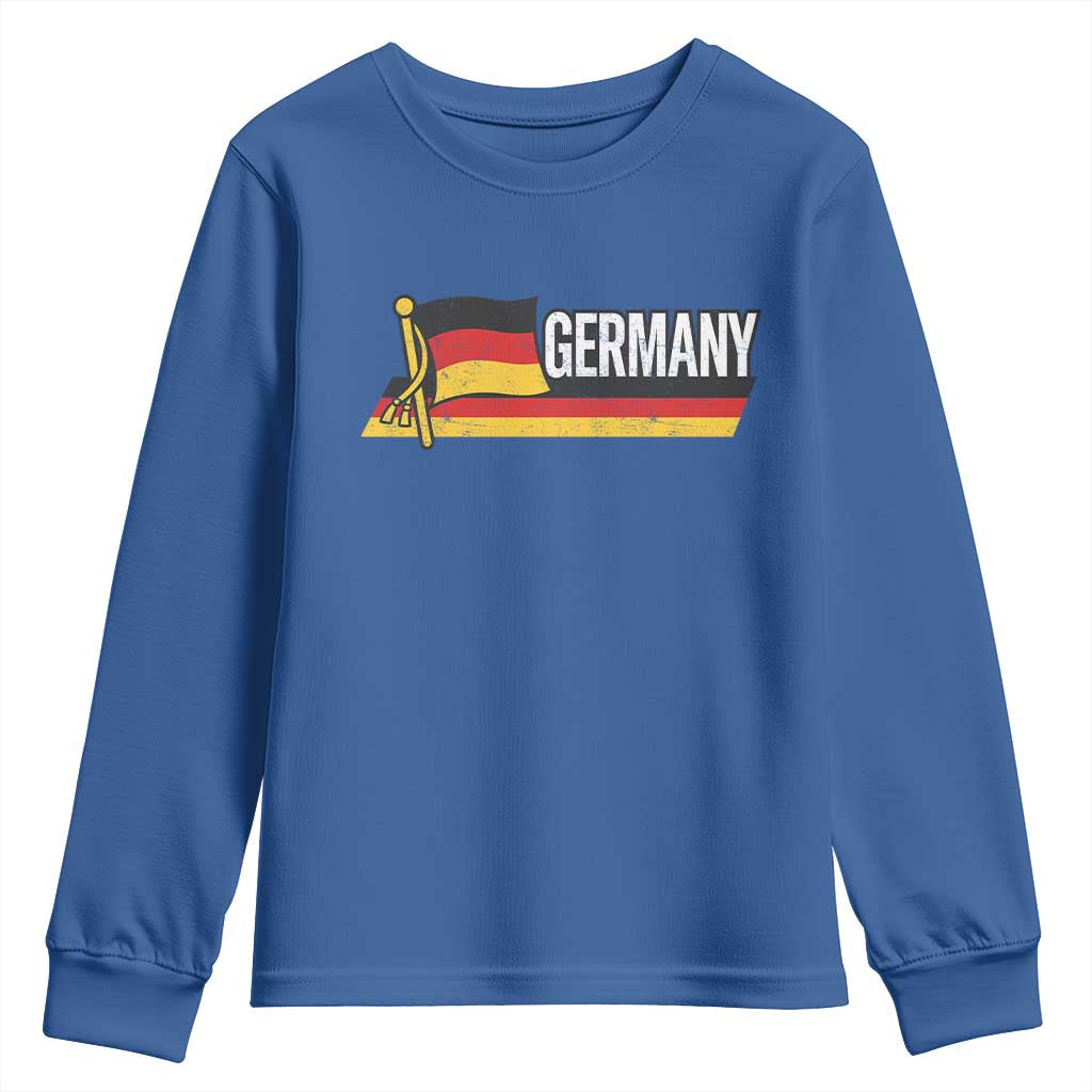 German Heritage Pride Germany Flag Youth Sweatshirt TS11 Royal Blue Print Your Wear