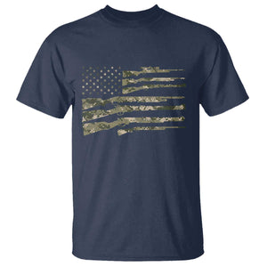 Hunting Guns Vintage Camo American Flag T Shirt TS11 Navy Print Your Wear