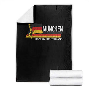 Munchen Bayern German Heritage Pride Germany Flag Throw Blanket TS11 Black Print Your Wear