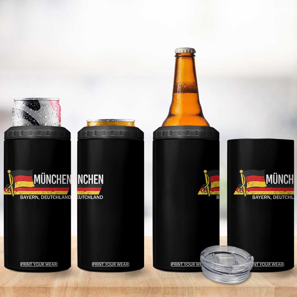 Munchen Bayern German Heritage Pride Germany Flag 4 in 1 Can Cooler Tumbler TS11 Print Your Wear