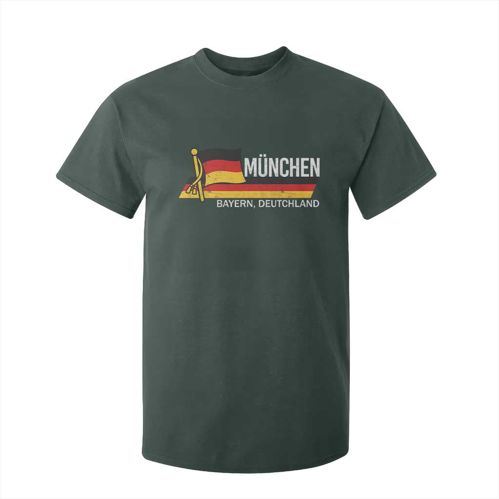 Munchen Bayern German Heritage Pride Germany Flag T Shirt For Kid TS11 Dark Forest Green Print Your Wear
