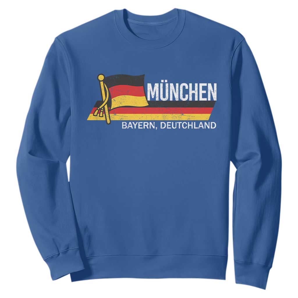 Munchen Bayern German Heritage Pride Germany Flag Sweatshirt TS11 Royal Blue Print Your Wear