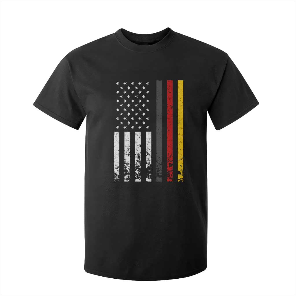 Patriotic Vintage German American Flag T Shirt For Kid Germany Heritage Pride TS11 Black Print Your Wear