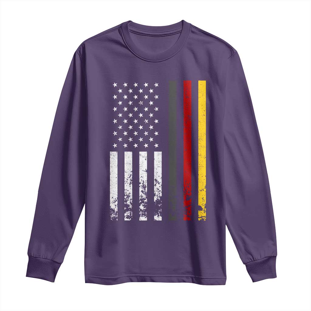 Patriotic Vintage German American Flag Long Sleeve Shirt Germany Heritage Pride TS11 Purple Print Your Wear