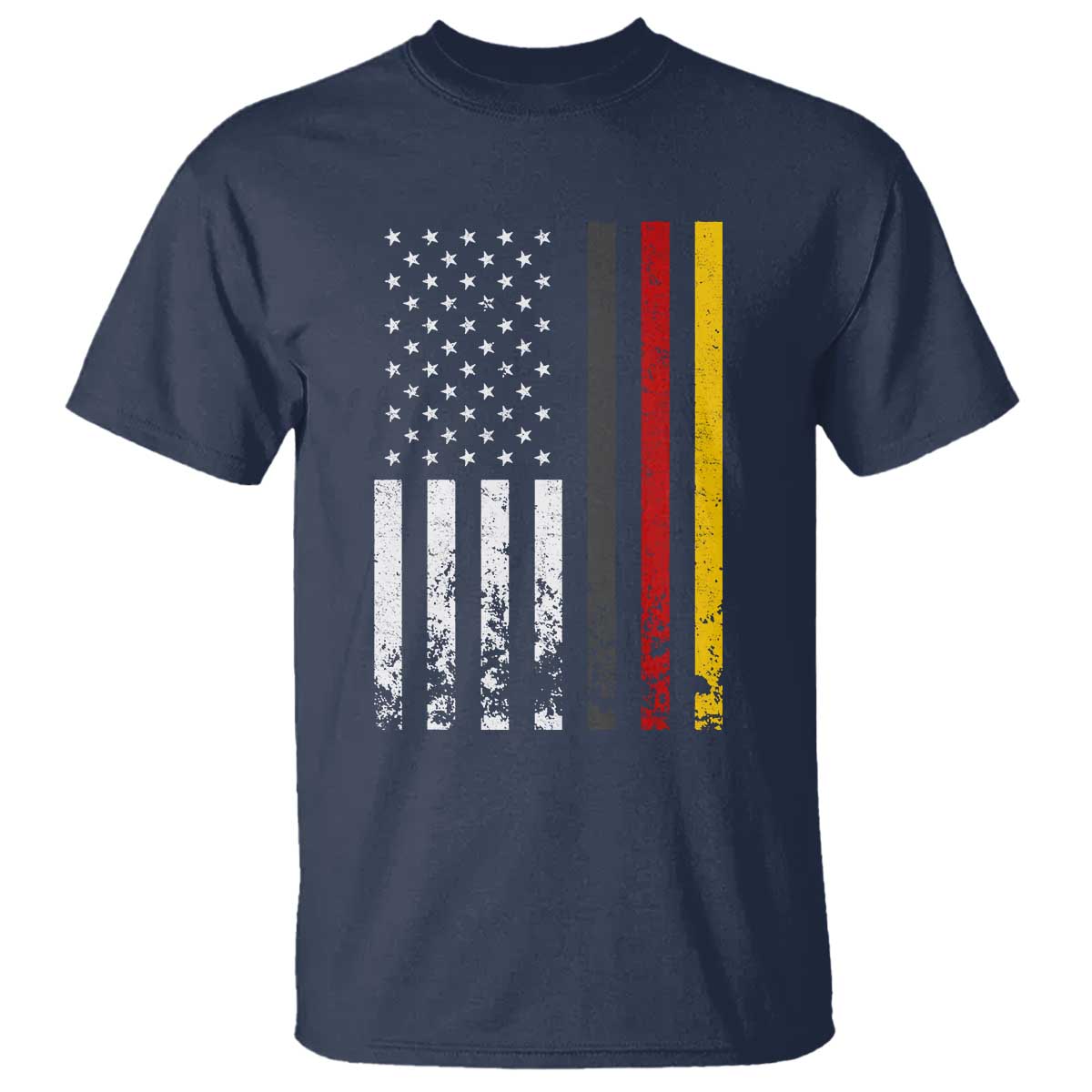 Patriotic Vintage German American Flag T Shirt Germany Heritage Pride TS11 Navy Print Your Wear
