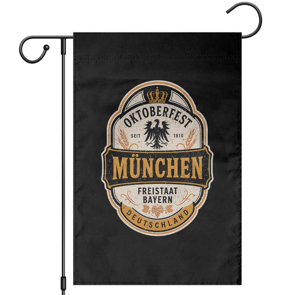 Oktoberfest Munchen Deutschland German Beer Festival Garden Flag Freistaat Bayern Heraldic Eagle TS11 Black Print Your Wear