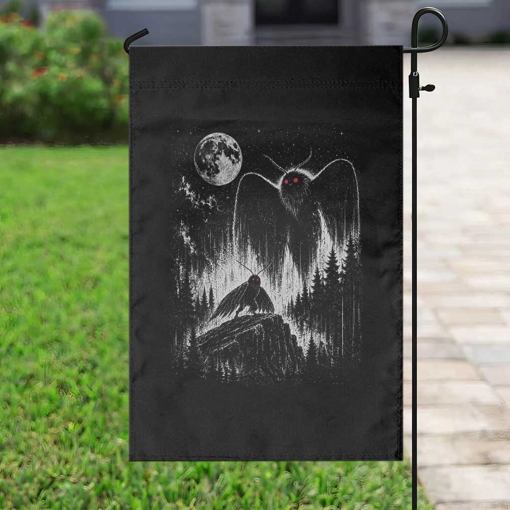 Mothman Howling at Moon 90s Retro Garden Flag Funny West Virginia Cryptid TS11 Print Your Wear