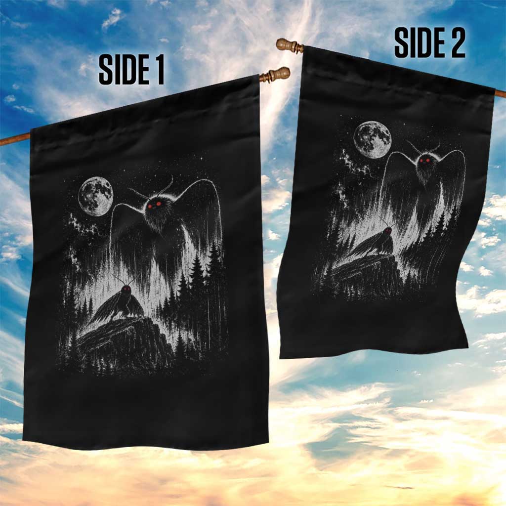 Mothman Howling at Moon 90s Retro Garden Flag Funny West Virginia Cryptid TS11 Print Your Wear