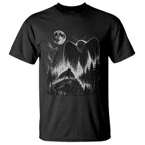 Mothman Howling at Moon 90s Retro T Shirt Funny West Virginia Cryptid TS11 Black Print Your Wear