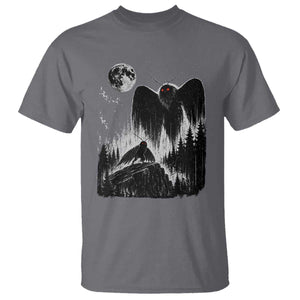 Mothman Howling at Moon 90s Retro T Shirt Funny West Virginia Cryptid TS11 Charcoal Print Your Wear