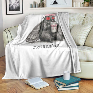 Funny Mothman Mothma'am Cute Pink Bow Coquette Throw Blanket TS11 Print Your Wear