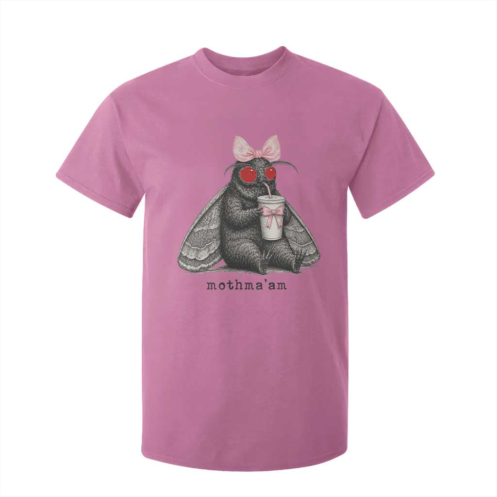 Funny Mothman Mothma'am Cute Pink Bow Coquette T Shirt For Kid TS11 Azalea Print Your Wear