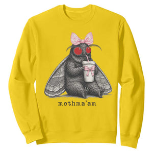 Funny Mothman Mothma'am Cute Pink Bow Coquette Sweatshirt TS11 Daisy Print Your Wear