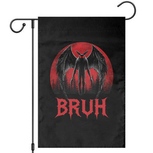 Funny Bruh Mothman Garden Flag Cryptozoology Cryptid Humor Weirdcore Horror Moon TS11 Black Print Your Wear