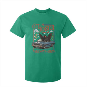 Funny Mothman T Shirt For Kid Get In Loser We Are Going Lurking Cryptid Lover TS11 Irish Green Print Your Wear