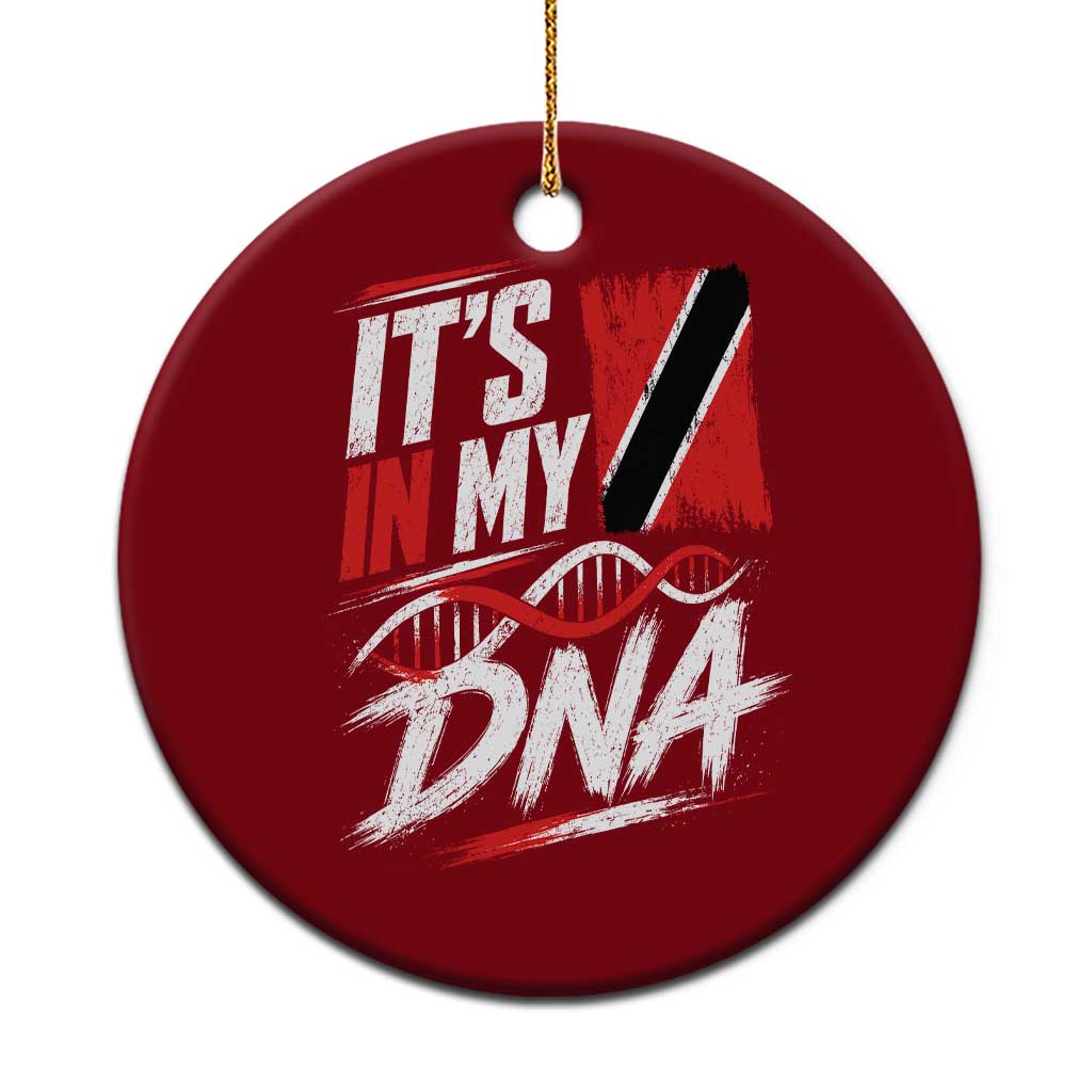 It Is in My DNA Trinidad and Tobago Ceramic Ornament Trinidadian Flag Roots TS11 1pc Red Print Your Wear
