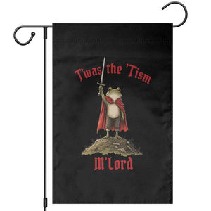 Funny Twas The Tism M Lord Medieval Knight Frog Garden Flag TS11 Black Print Your Wear
