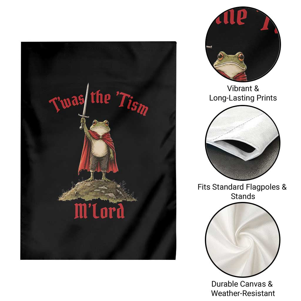 Funny Twas The Tism M Lord Medieval Knight Frog Garden Flag TS11 Print Your Wear