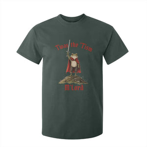 Funny Twas The Tism M Lord Medieval Knight Frog T Shirt For Kid TS11 Dark Forest Green Print Your Wear