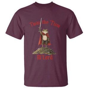 Funny Twas The Tism M Lord Medieval Knight Frog T Shirt TS11 Maroon Print Your Wear