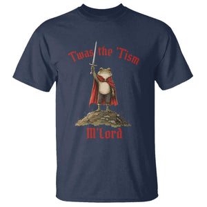 Funny Twas The Tism M Lord Medieval Knight Frog T Shirt TS11 Navy Print Your Wear