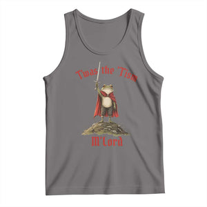 Funny Twas The Tism M Lord Medieval Knight Frog Tank Top TS11 Deep Heather Print Your Wear