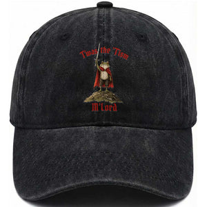 Funny Twas The Tism M Lord Medieval Knight Frog Washed Cotton Baseball Cap TS11 Print Your Wear