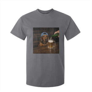 Wiener Dog Drinking Beer Funny Dachshund Lover T Shirt For Kid