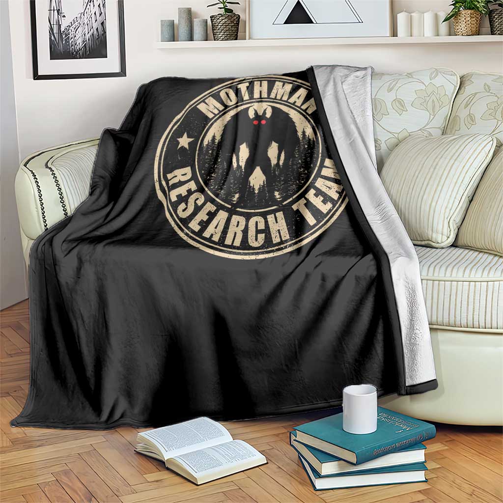 Funny Mothman Research Team Throw Blanket Cryptozoology Cryptid Hunting TS11 Print Your Wear