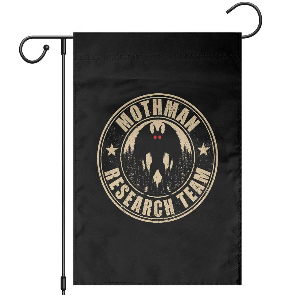 Funny Mothman Research Team Garden Flag Cryptozoology Cryptid Hunting TS11 Black Print Your Wear