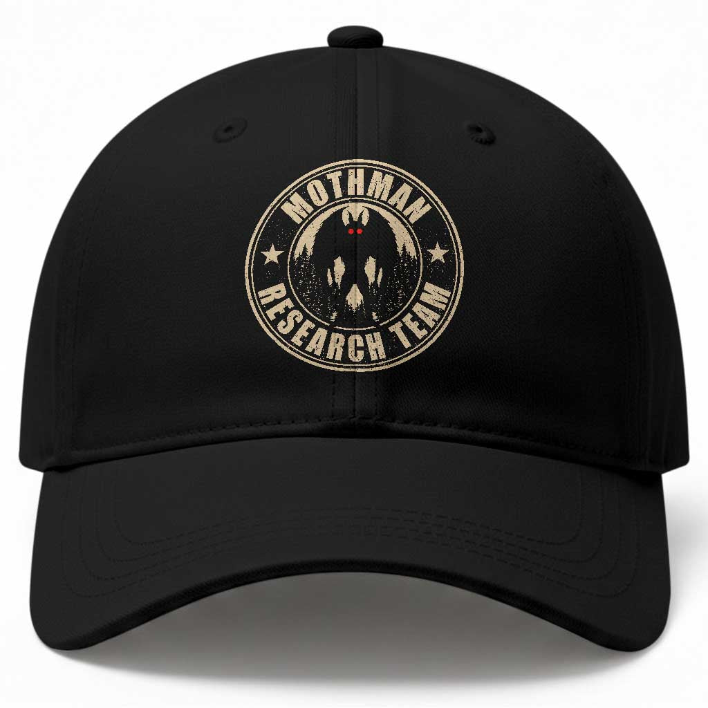 Funny Mothman Research Team Baseball Cap Cryptozoology Cryptid Hunting TS11 Print Your Wear