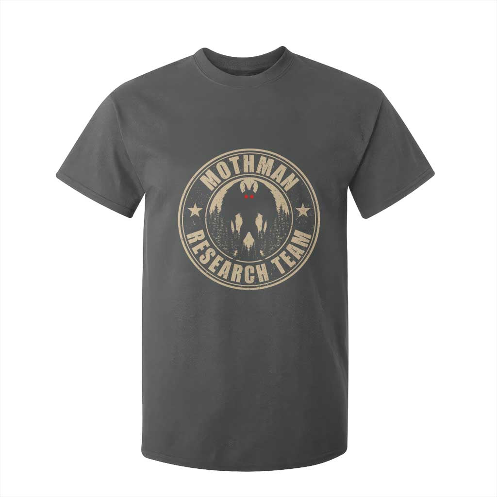 Funny Mothman Research Team T Shirt For Kid Cryptozoology Cryptid Hunting TS11 Dark Heather Print Your Wear