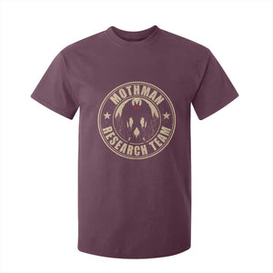 Funny Mothman Research Team T Shirt For Kid Cryptozoology Cryptid Hunting TS11 Maroon Print Your Wear