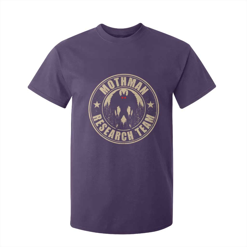 Funny Mothman Research Team T Shirt For Kid Cryptozoology Cryptid Hunting TS11 Purple Print Your Wear