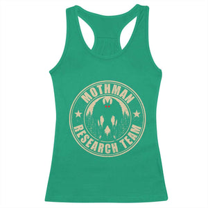 Funny Mothman Research Team Racerback Tank Top Cryptozoology Cryptid Hunting TS11 Irish Green Print Your Wear