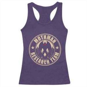 Funny Mothman Research Team Racerback Tank Top Cryptozoology Cryptid Hunting TS11 Purple Print Your Wear