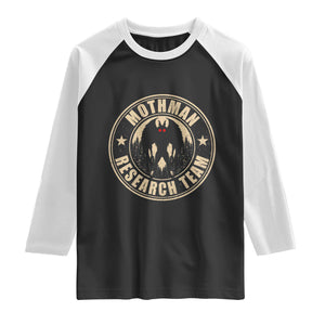 Funny Mothman Research Team Raglan Shirt Cryptozoology Cryptid Hunting TS11 Black White Print Your Wear