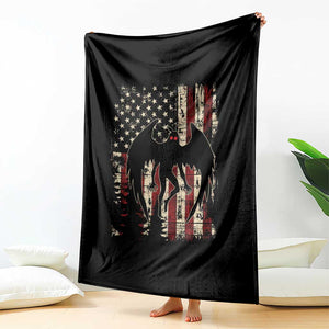 Mothman American Flag Patriotic Cryptid Creature Throw Blanket TS11 Print Your Wear