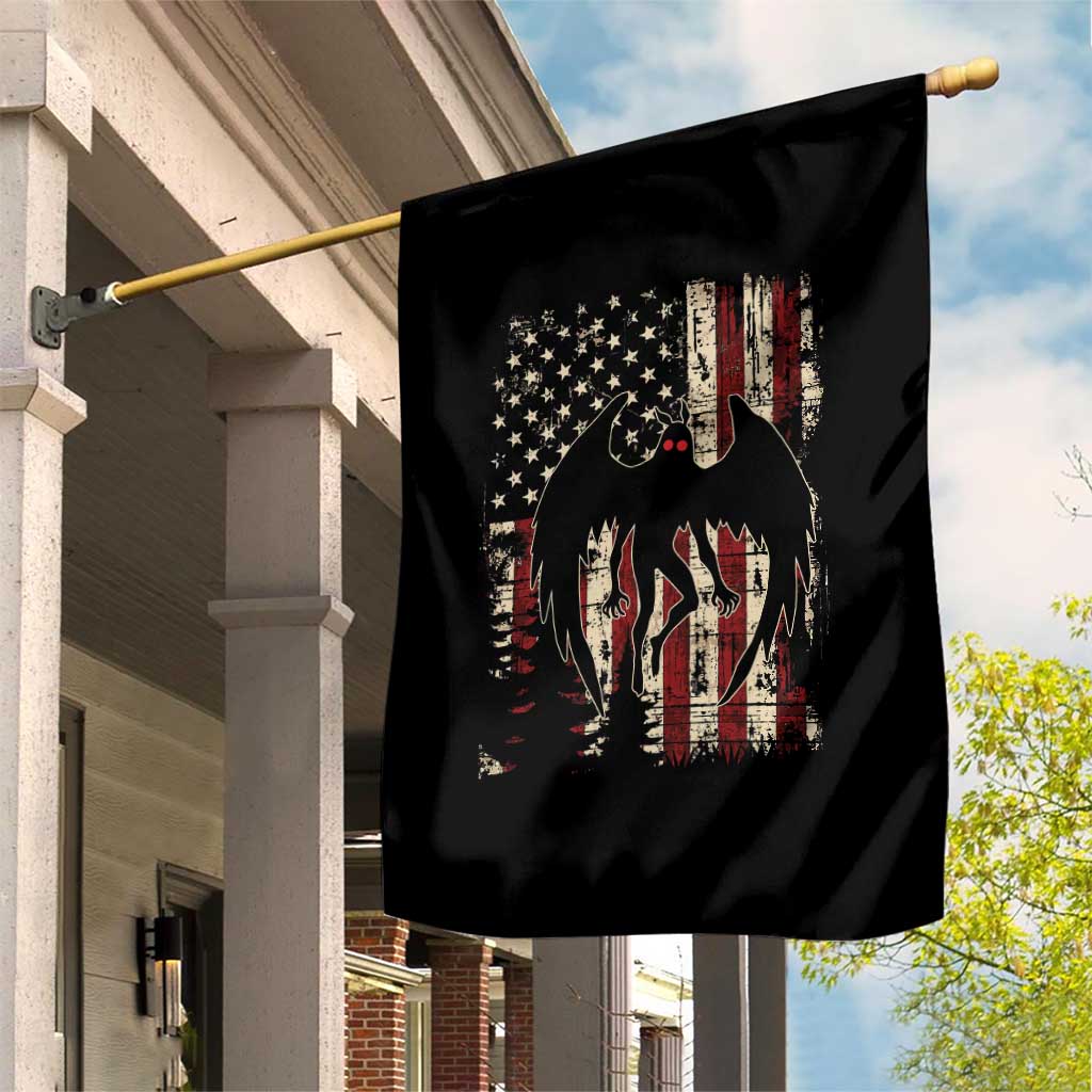 Mothman American Flag Patriotic Cryptid Creature Garden Flag TS11 Print Your Wear