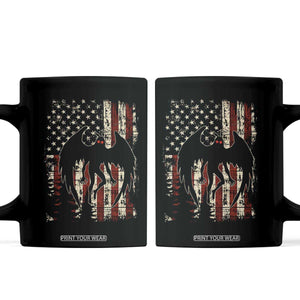 Mothman American Flag Patriotic Cryptid Creature Coffee Mug TS11 Black Print Your Wear