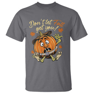 Funny Fall Physical Therapy T Shirt Don't Let Fall Get You Pumpkin Safety Belt Maple Leaf TS11 Charcoal Print Your Wear