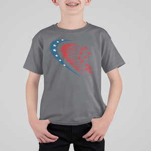 Patriotic T Shirt For Kid American Flag Fighter Jets Airplane 4th Of July TS11 Charcoal Print Your Wear