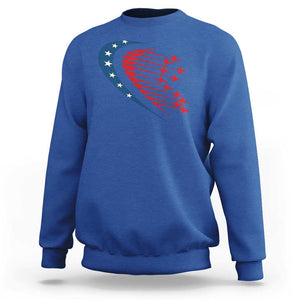 Patriotic Sweatshirt American Flag Fighter Jets Airplane 4th Of July TS11 Royal Blue Print Your Wear