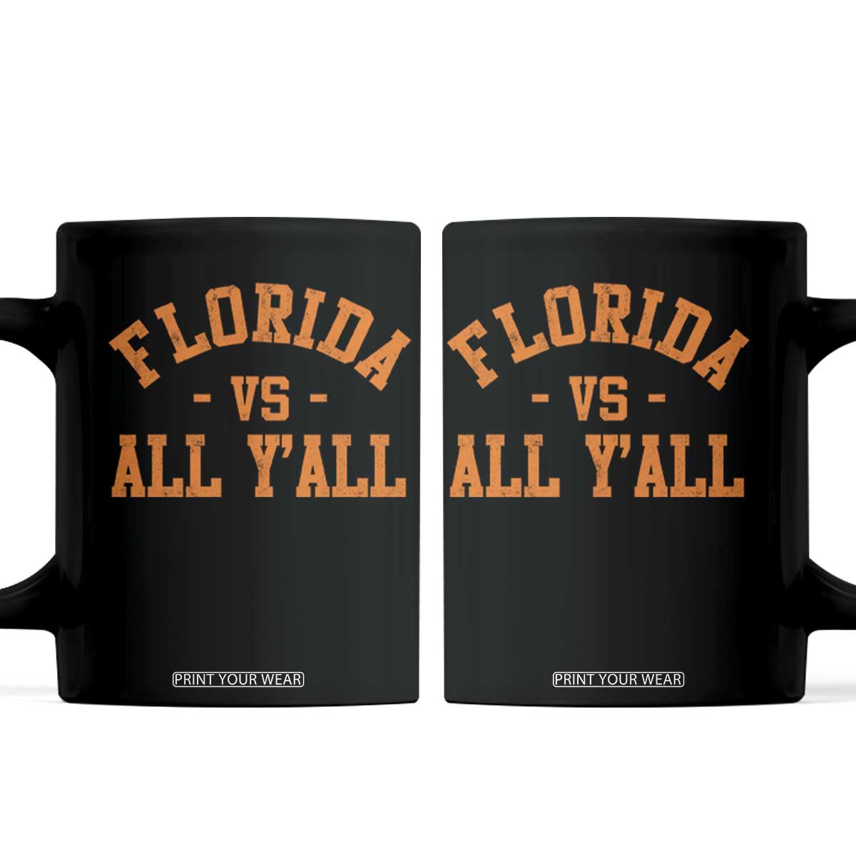Florida vs All Y all Coffee Mug Funny Game Day Athletic Sports Design FL State