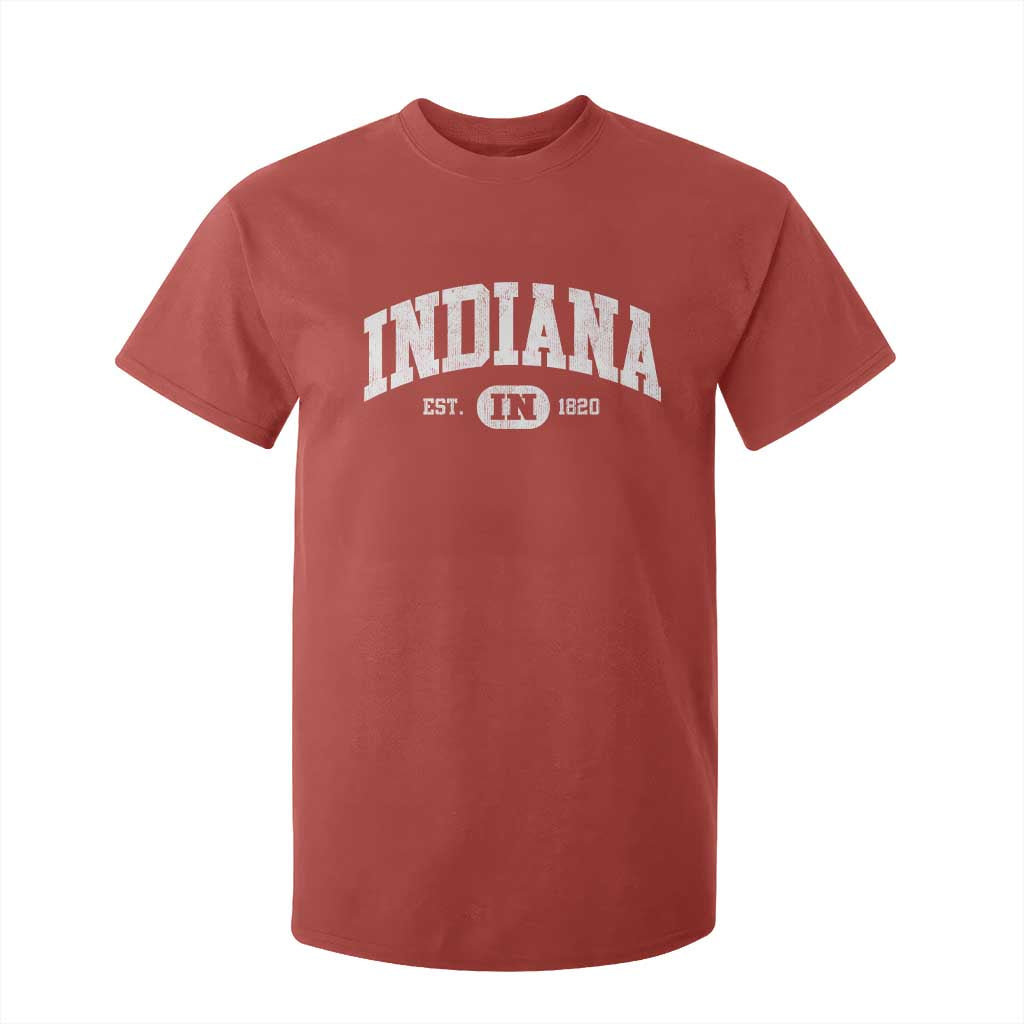 Indiana Est 1820 T Shirt For Kid IN Vintage Varsity Sports Jersey Style