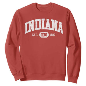 Indiana Est 1820 Sweatshirt IN Vintage Varsity Sports Jersey Style