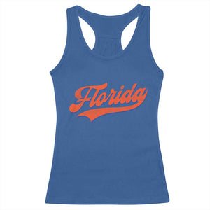 Florida Vintage Varsity Script Classic Sports Jersey Style Racerback Tank Top