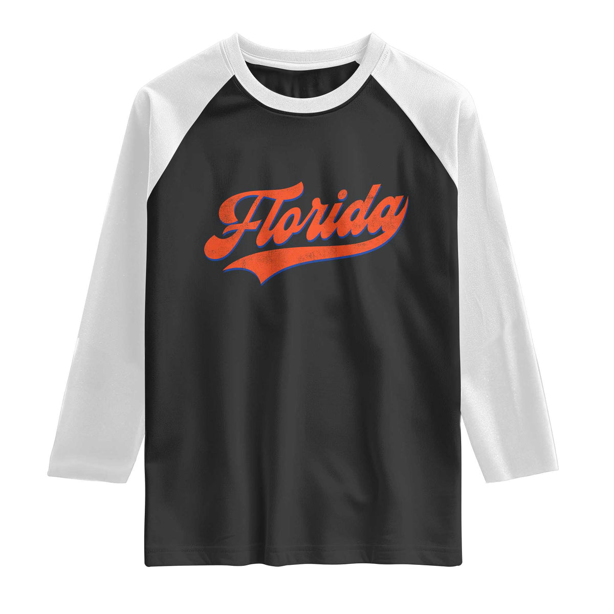 Florida Vintage Varsity Script Classic Sports Jersey Style Raglan Shirt