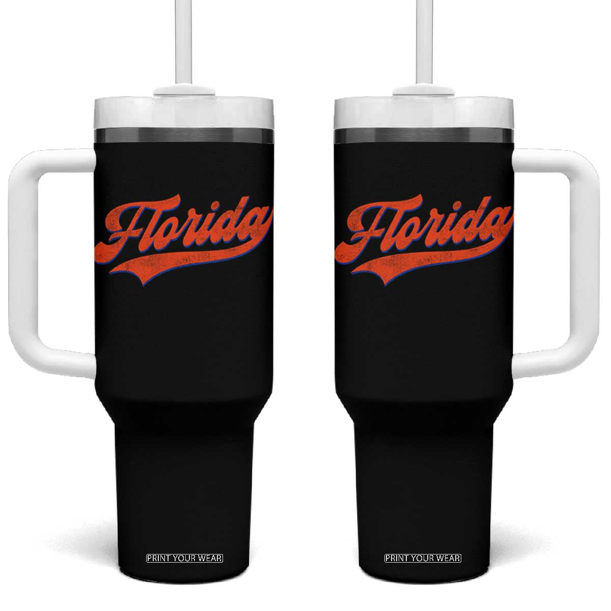 Florida Vintage Varsity Script Classic Sports Jersey Style Tumbler With Handle