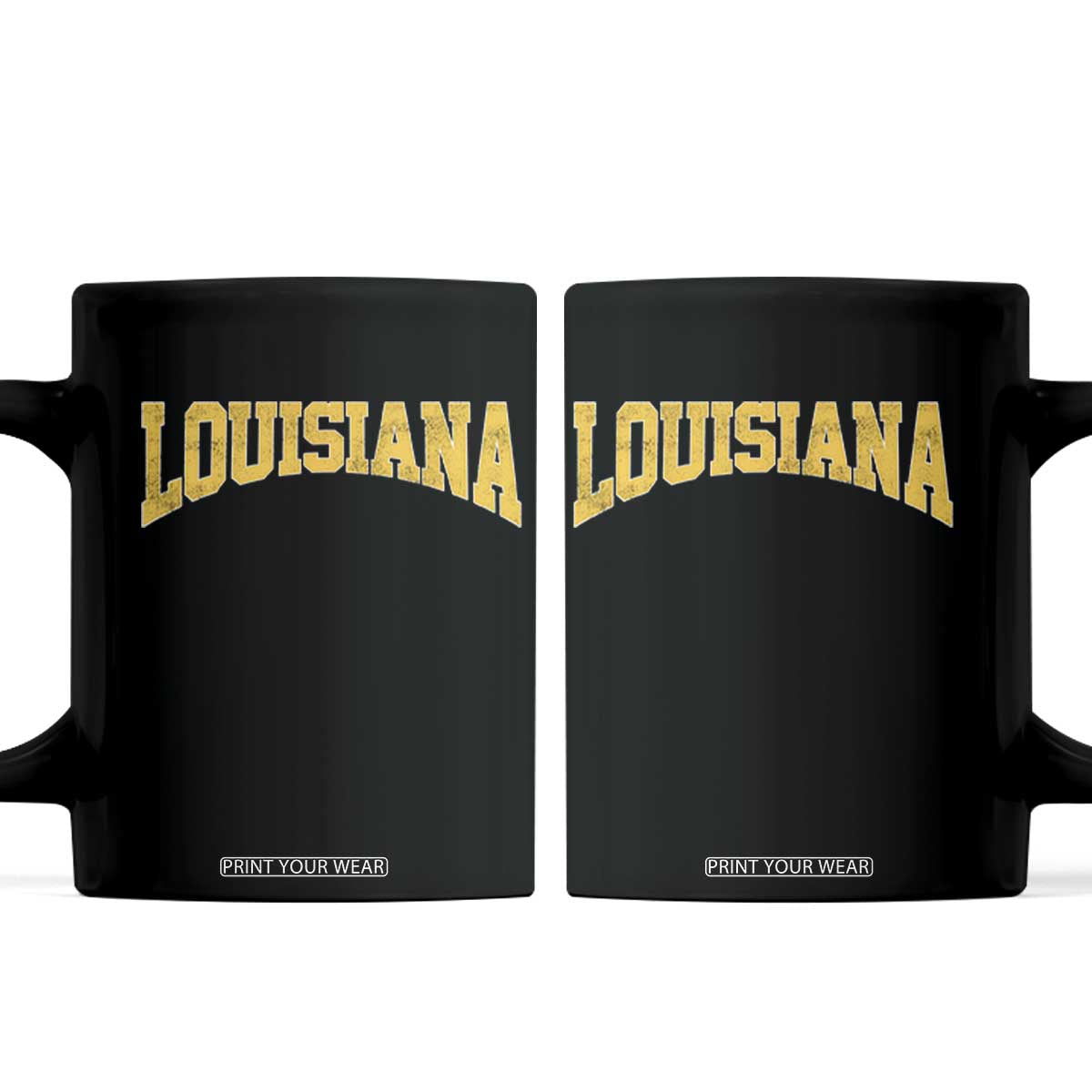 Louisiana Vintage Athletic Sports Design Coffee Mug LA State 80s 90s Style